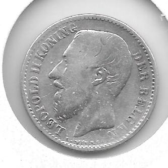 Monedas - Europa - Belgica - 29.1 - 1886 - franco - plata - Click en la imagen para cerrar