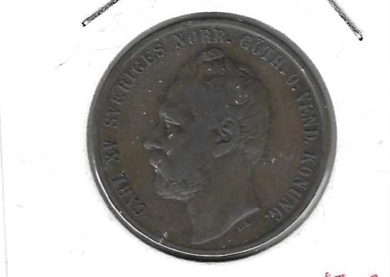 Monedas - Europa - Suecia - 707 - 1864 - 5 ore - Click en la imagen para cerrar