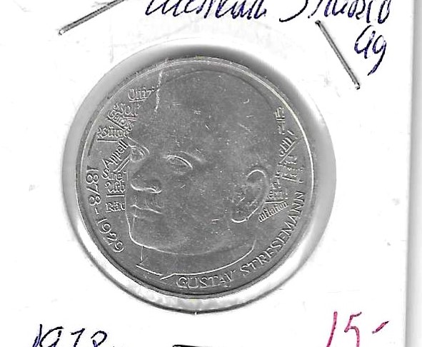 Monedas - Europa - Alemania - 147 - 1978D - 5 marco - plata - Click en la imagen para cerrar