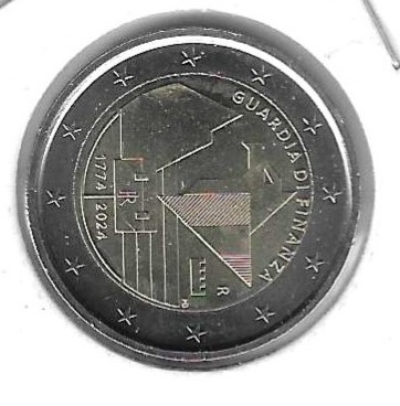 Monedas - Euros - 2€ - Italia - SC - 2024 - Guardia Finanzas - Click en la imagen para cerrar