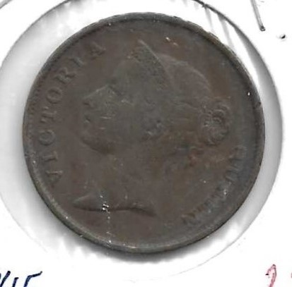 Monedas - Europa - Gran BretaÃ±a (Est. estrecho) - 3 - 1845 - cent - East India Company - Click en la imagen para cerrar