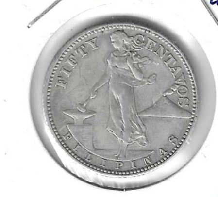 Monedas - Asia - Filipinas - 123 - 1944 - 50 ct - plata - Click en la imagen para cerrar