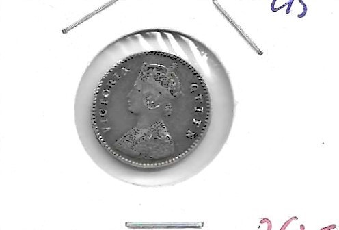 Monedas - Europa - Gran bretaÃ±a (India BritÃ¡nica) - 469 - 1875 - 2 annas - plata - Click en la imagen para cerrar