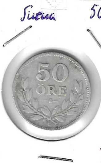 Monedas - Europa - Suecia - 788 - 1916 - 50 ore - plata - Click en la imagen para cerrar