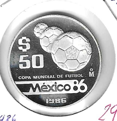 Monedas - America - Mexico - 523 - 1986 - 50 dolares - plata PROOF - Click en la imagen para cerrar