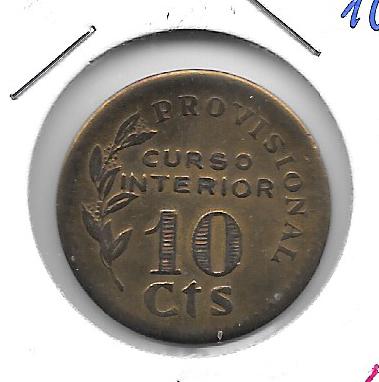 Monedas - EspaÃ±a - II Republica (1931 - 1939) - 233 - Cazalla de la Sierra - 10 ct - Curso interior - Click en la imagen para cerrar