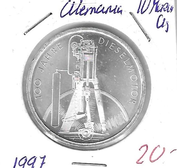 Monedas - Europa - Alemania - 192 - 1997 - 10 marcps - plata - Click en la imagen para cerrar