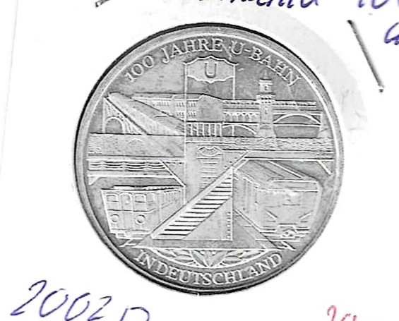 Monedas - Europa - Alemania - 216 - 2002D - 10Â€ - plata - Click en la imagen para cerrar