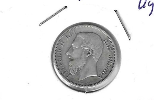 Monedas - Europa - Belgica - 26 - 1881 - 50 ct - plata - Click en la imagen para cerrar