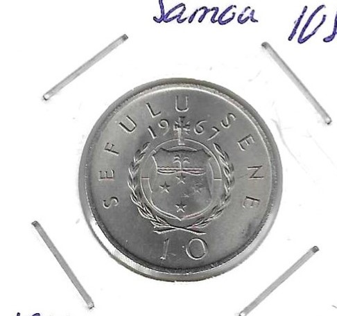 Monedas - Oceania - Samoa - 4 - 1967 - 10 sene - Click en la imagen para cerrar