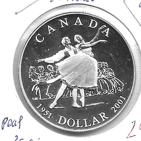 Monedas - America - Canada - 414 - 2001 - dolar - plata - PROOF - Click en la imagen para cerrar