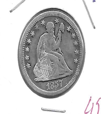 Monedas - America - Estados Unidos - A64-2 - 1857 - 25 ct - Click en la imagen para cerrar