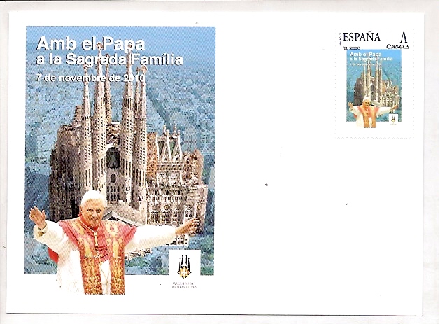 Art. visita Papa a Barcelona - Tarjeta máxima - Click en la imagen para cerrar