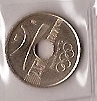 Monedas - España - Juan Carlos I (pesetas) - 1990 - 025 peseta