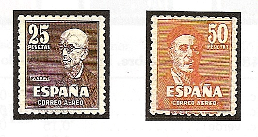 Sellos - Países - España - 1º Cent. (Series Completas) - 1015/16 - ** - Click en la imagen para cerrar