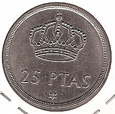 Monedas - España - Juan Carlos I (pesetas) - 1975 *78 - 025 pesetas - Click en la imagen para cerrar