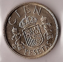 Monedas - España - Juan Carlos I (pesetas) - 1988 - 100 pesetas - Click en la imagen para cerrar