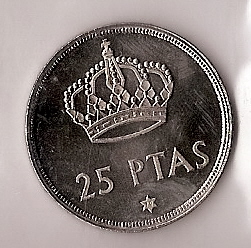 Monedas - España - Juan Carlos I (pesetas) - 1975 *79 - 025 pesetas - Click en la imagen para cerrar