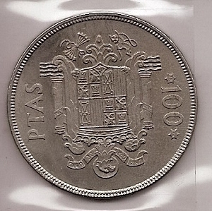 Monedas - España - Juan Carlos I (pesetas) - 1975 *76 - 100 pesetas - Click en la imagen para cerrar