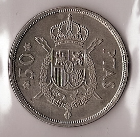 Monedas - España - Juan Carlos I (pesetas) - 1975 *76 - 050 pesetas - Click en la imagen para cerrar