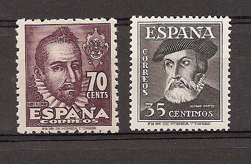 Sellos - Países - España - 1º Cent. (Series Completas) - 1035/36 - ** - Click en la imagen para cerrar