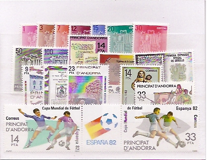 Andorra - Correo Español - Años completos - 1982 - ** - Click en la imagen para cerrar