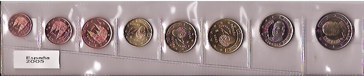 Colección en tiras - España - sc - Año 2005 - 8 monedas - Click en la imagen para cerrar