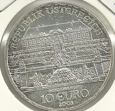 10€ - Austria - Año 2003 - Scholosshof - Click en la imagen para cerrar