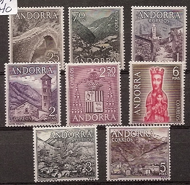 Sellos - Países - Andorra - Correo Español - Series completas - 1963/64 - 060/067 - ** - Click en la imagen para cerrar