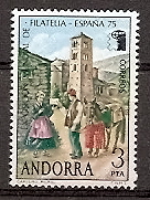 Sellos - Países - Andorra - Correo Español - Series completas - 1975 - 096/ - ** - Click en la imagen para cerrar