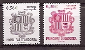 Sellos - Países - Andorra - Correo Español - Series completas - 2007 - 343/44 - **