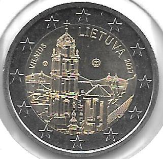 Monedas - Euros - 2€ - Lituania - Año 2017 - Vilnius - Click en la imagen para cerrar